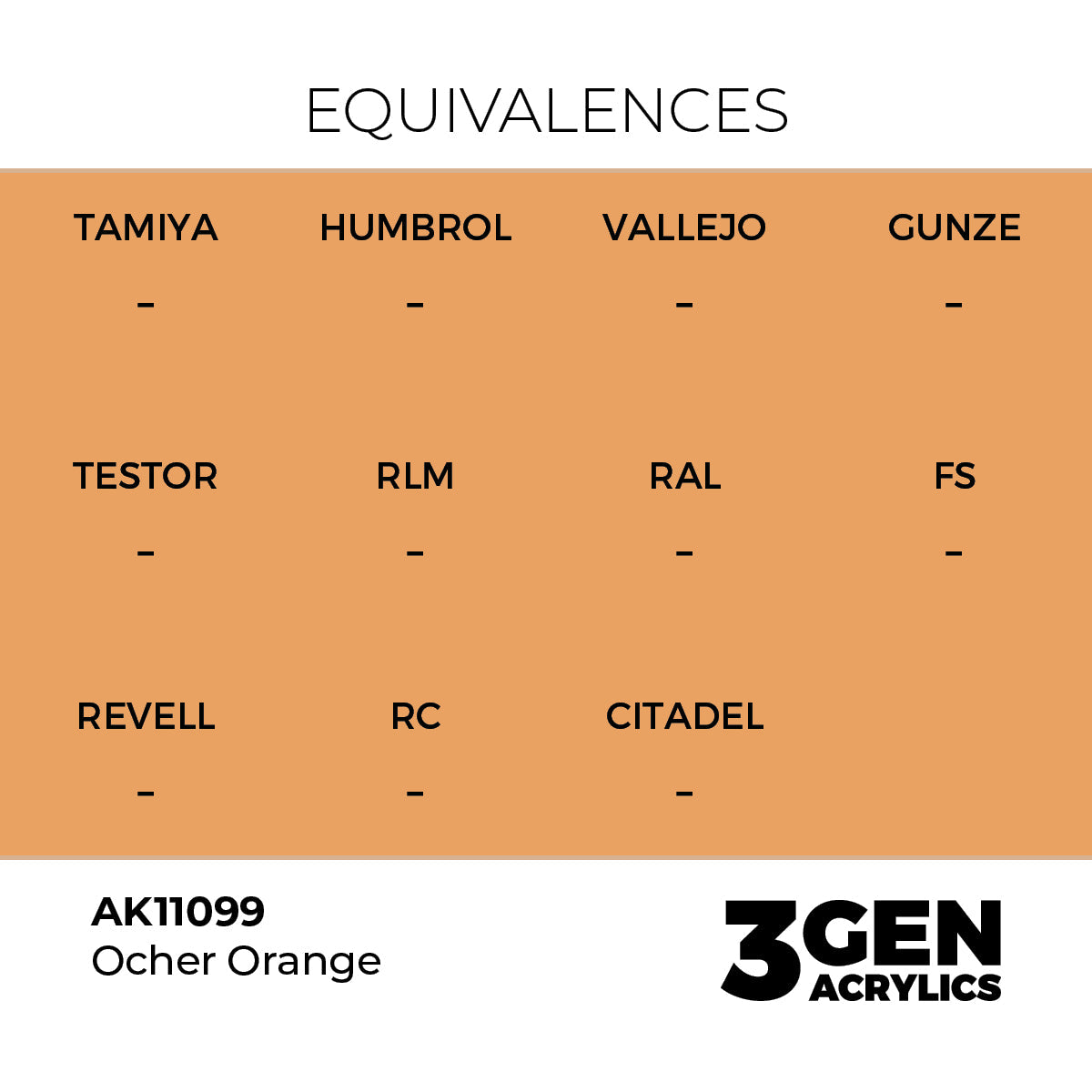AK Interactive 3GEN Ocher Orange 17ml