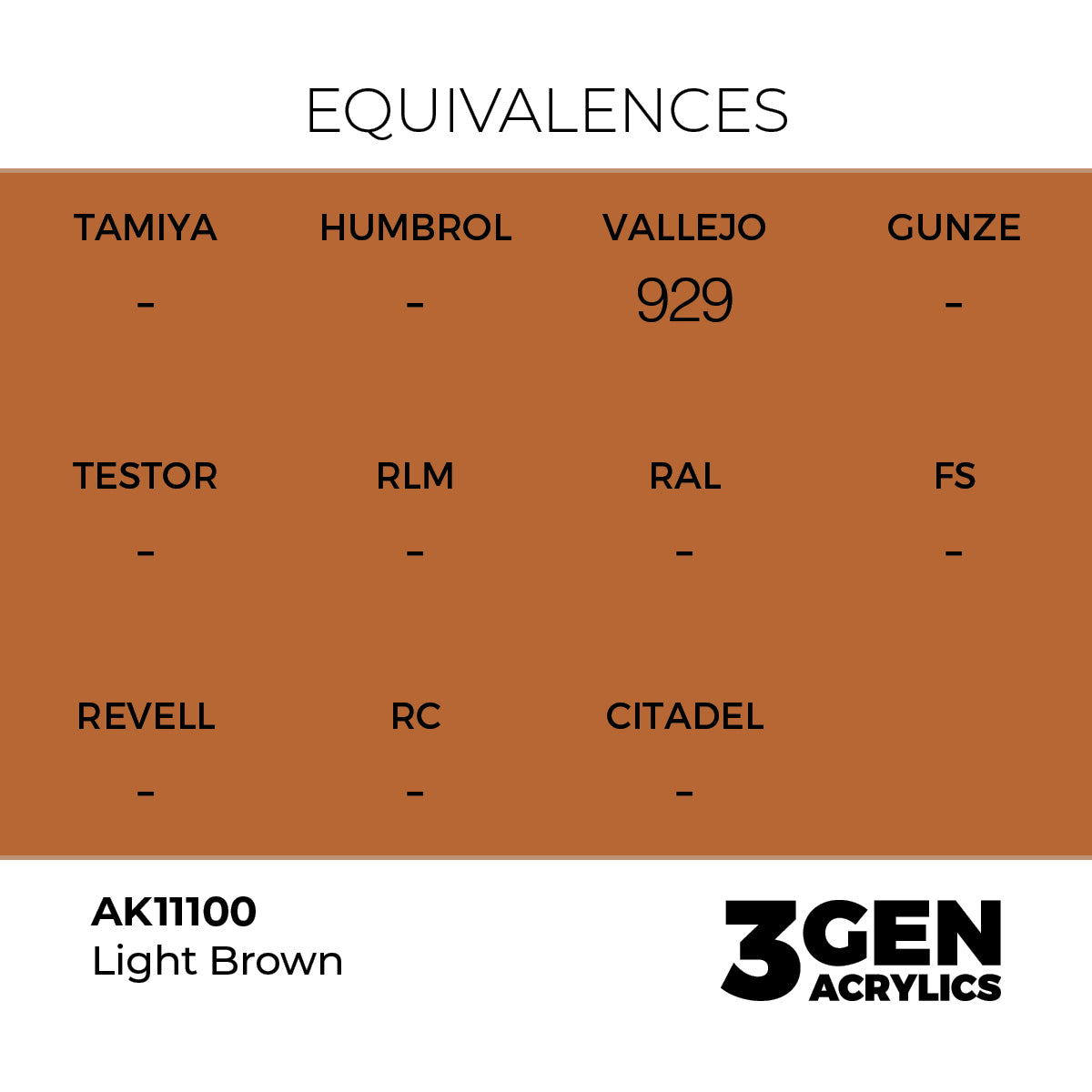 AK Interactive 3GEN Light Brown 17ml