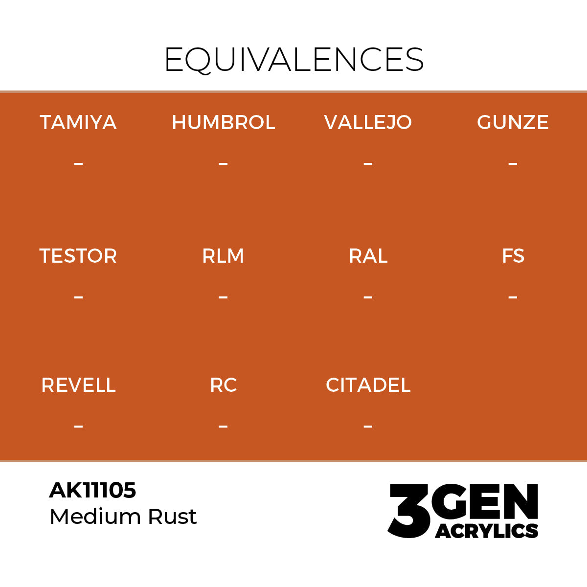 AK Interactive 3GEN Light Rust 17ml