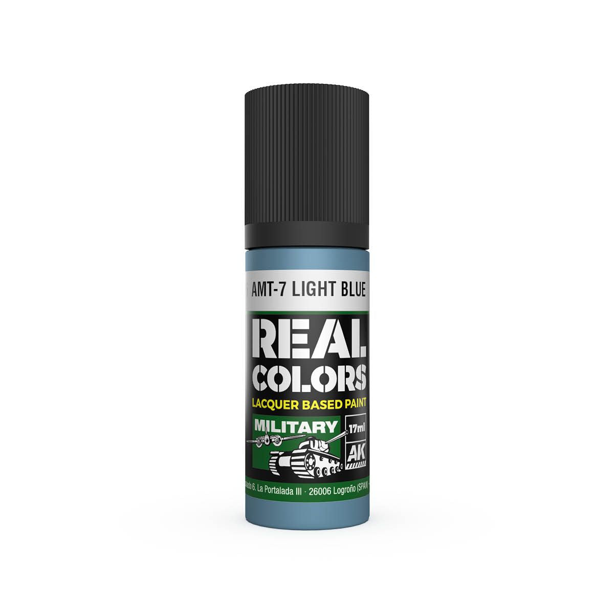 AK Interactive REAL COLORS Amt-7 Light Blue 17 ml.