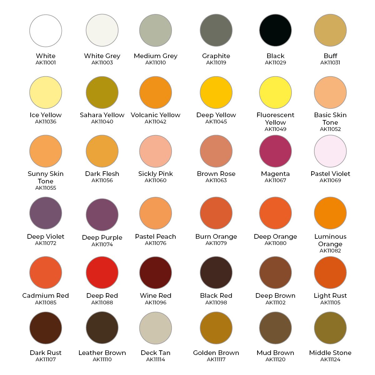 AK Interactive Wargame Paint It All Box 72 Colors 3Gen