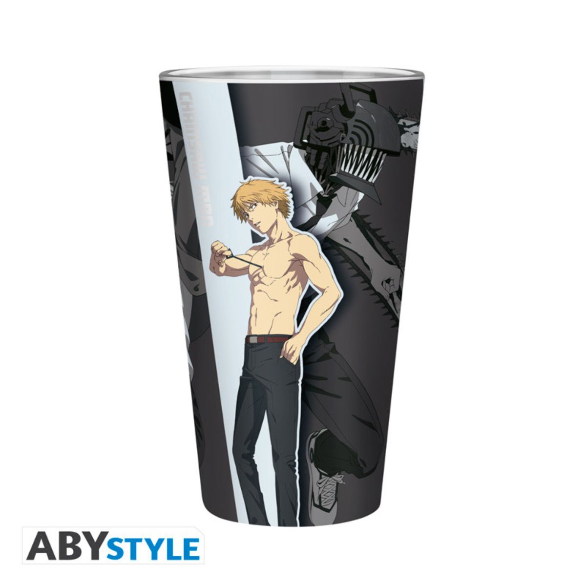 Chainsaw Man Large Glass 400ml Trio Box