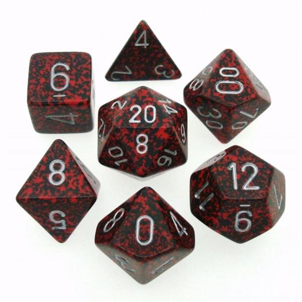 Chessex 7-Würfelset Speckled Silber Volcano