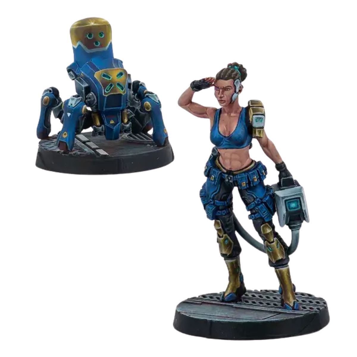 Corvus Belli Infinity O-12 Tinker and Zetbot Remote