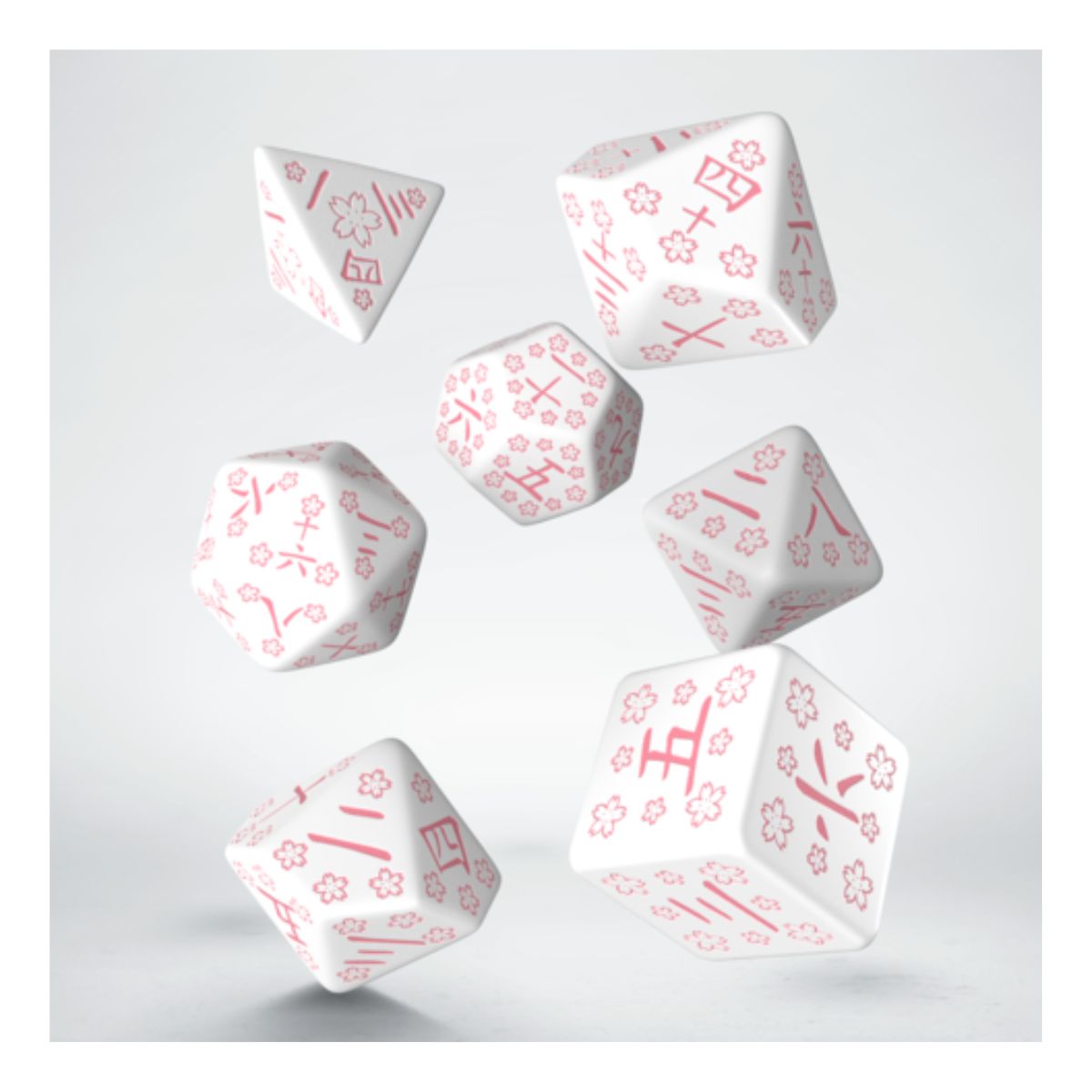 Japanese Dice Set Cherry Blossoms Petals