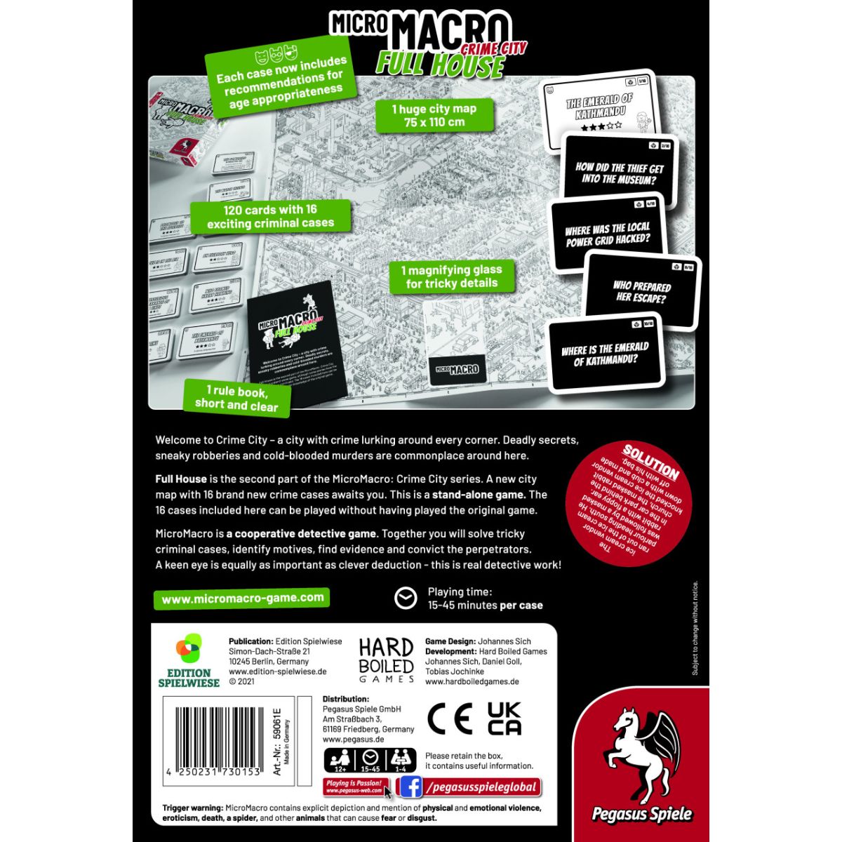 MicroMacro: Crime City 2 – Full House (Edition Spielwiese) (English Edition)
