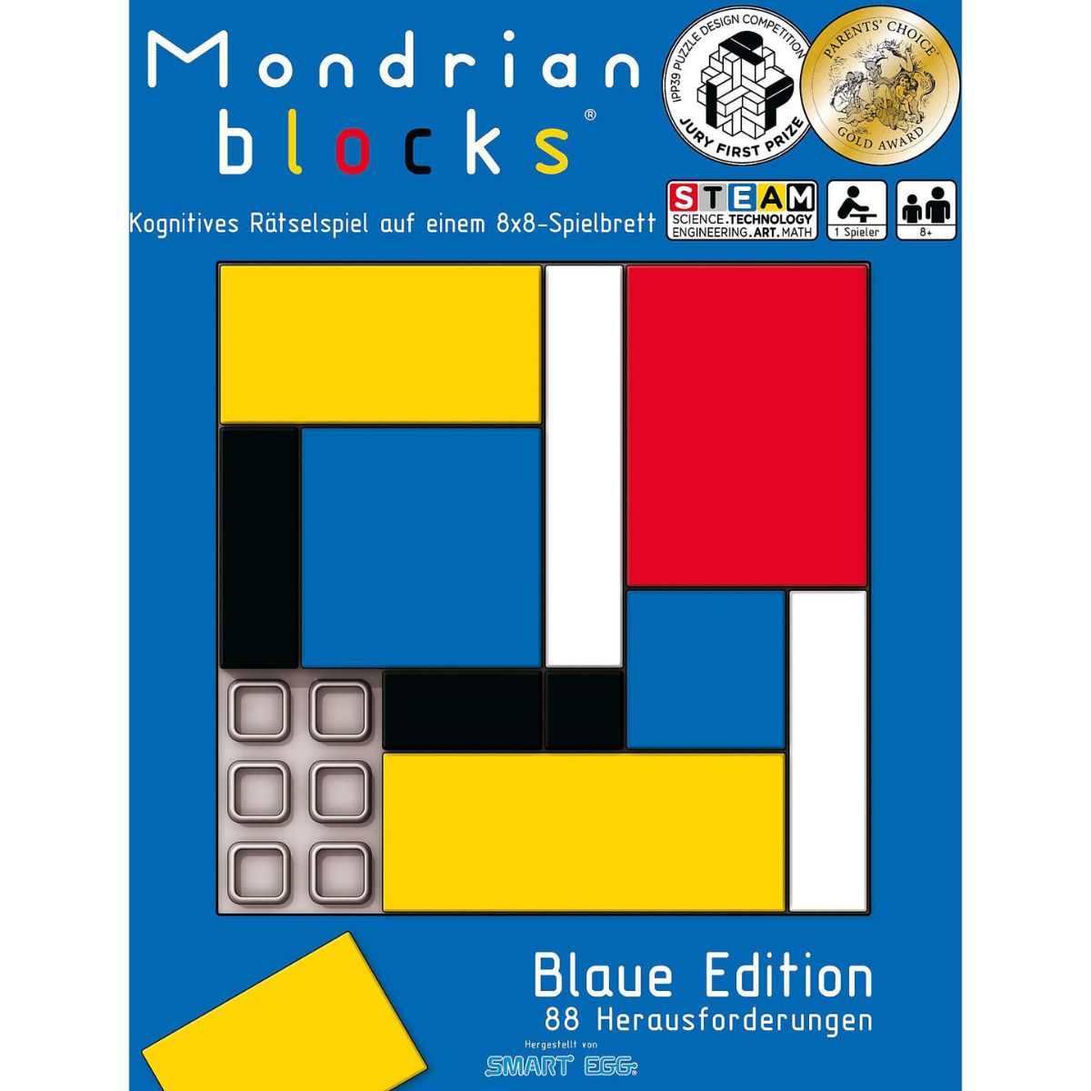Mondrian Blocks: Blaue Edition