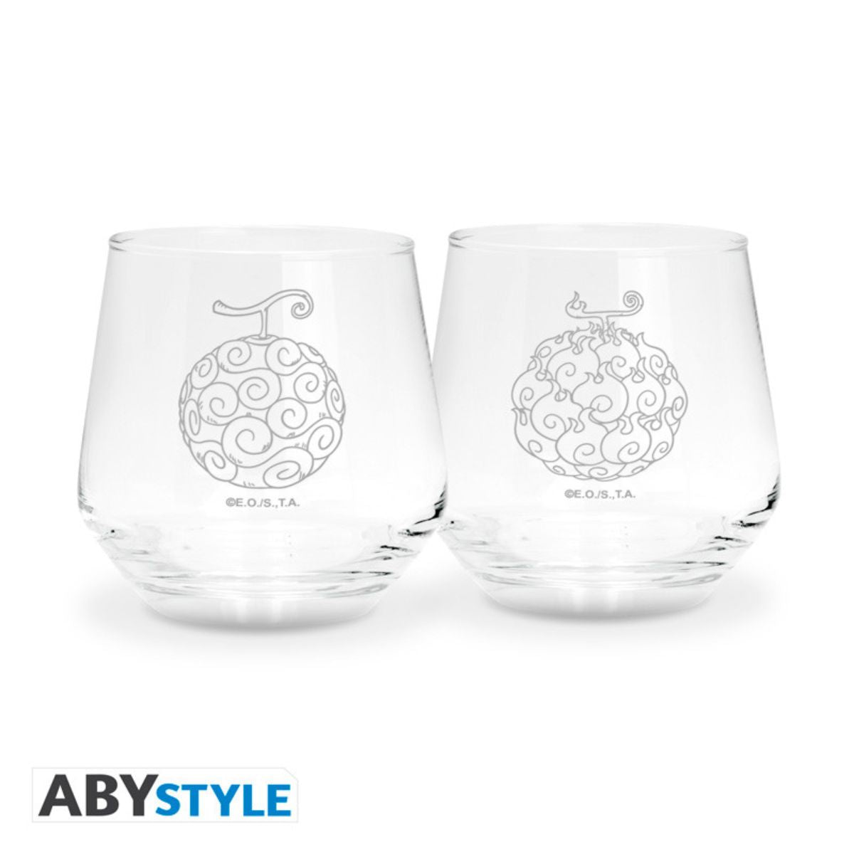 One Piece 2 Glass Set Devils Fruits Europe