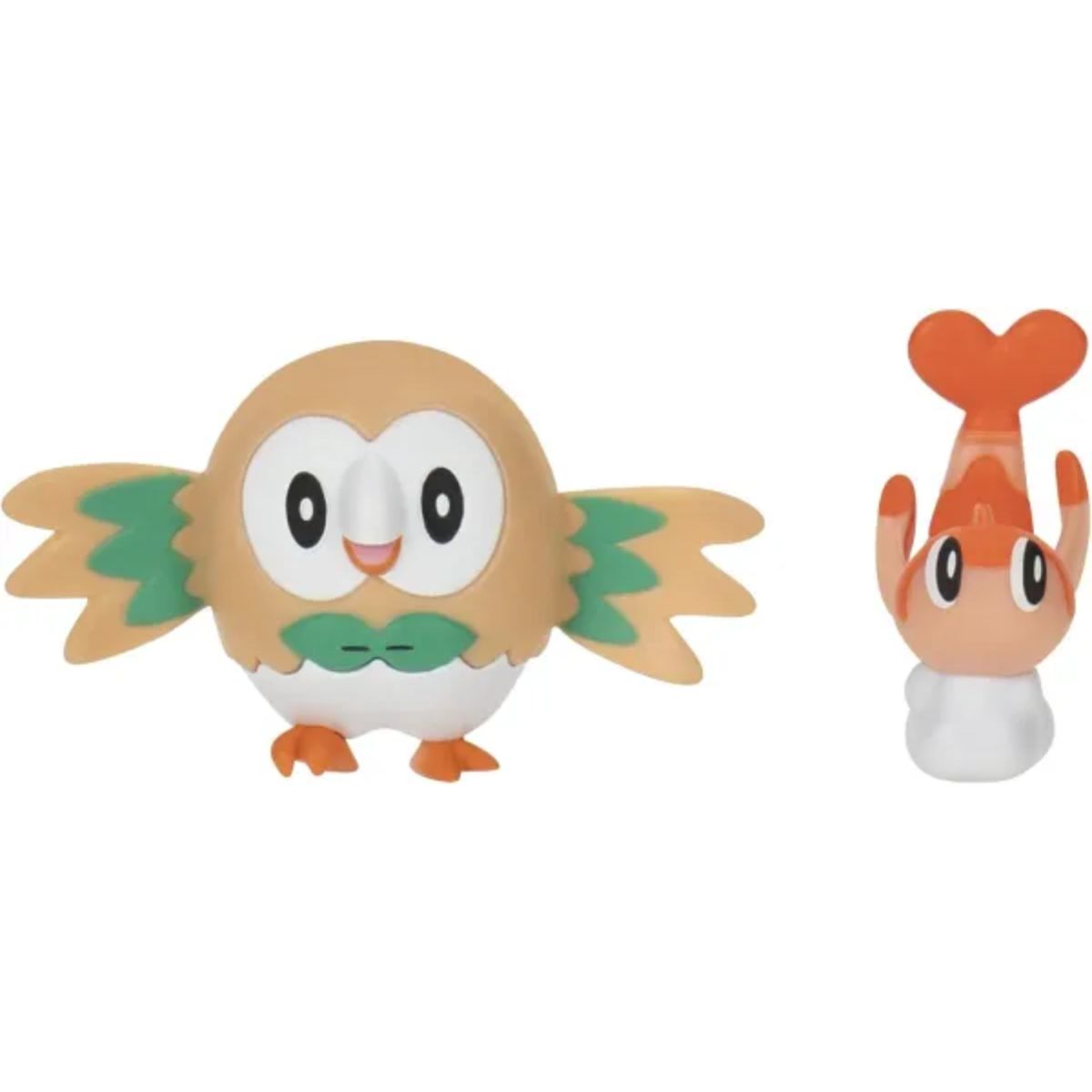 Pokémon Battle Figure 2 Pack Tatsugiri Curly Form & Rowlet