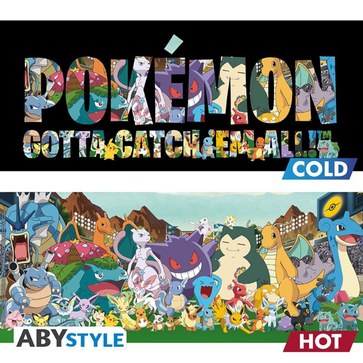 Pokemon Tasse Heat Change 460 ml "Gotta Catch Em All"