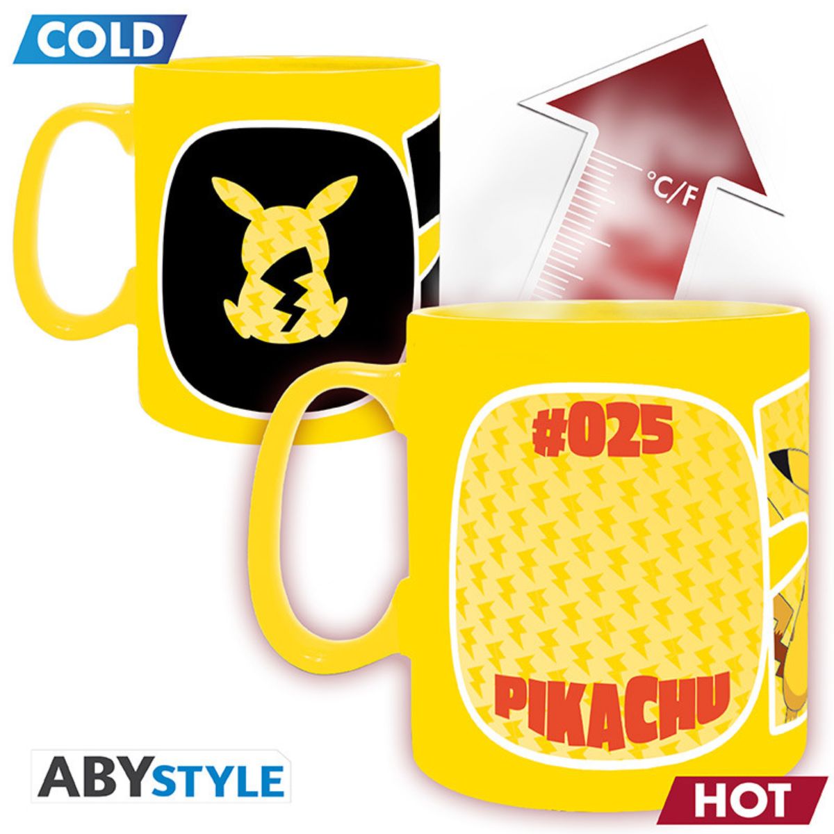 Pokemon Tasse Heat Change 460 ml Pikachu
