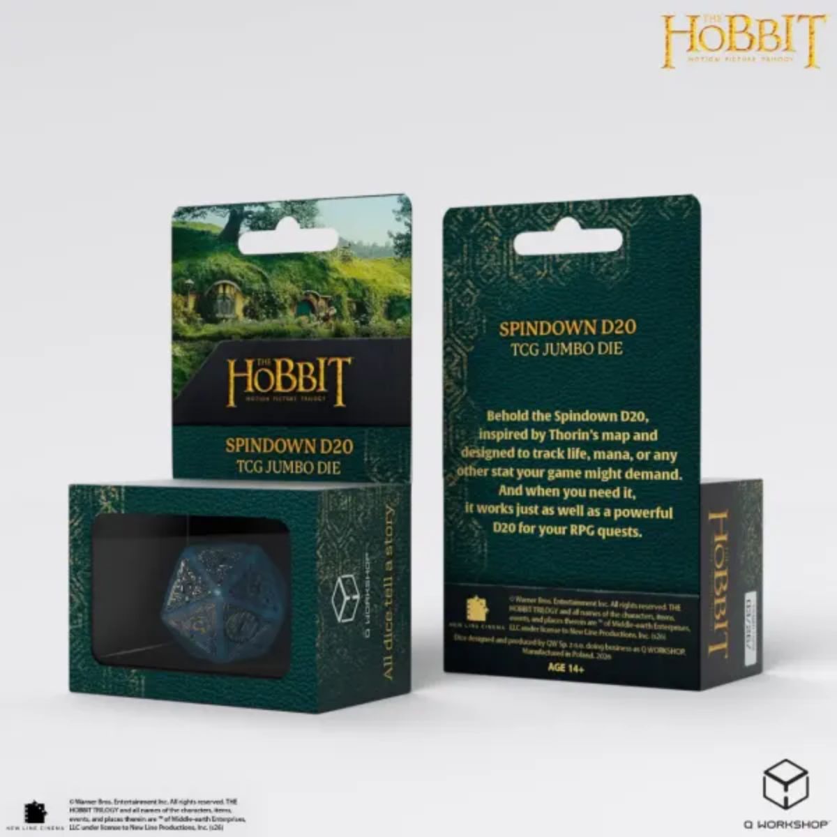 Q-Workshop Aether TCG Jumbo Die The Hobbit Spindown D20