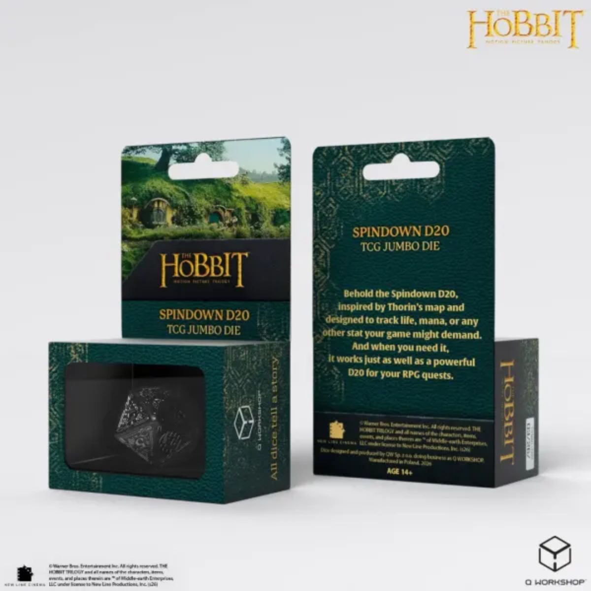 Q-Workshop Umbral TCG Jumbo Die The Hobbit Spindown D20