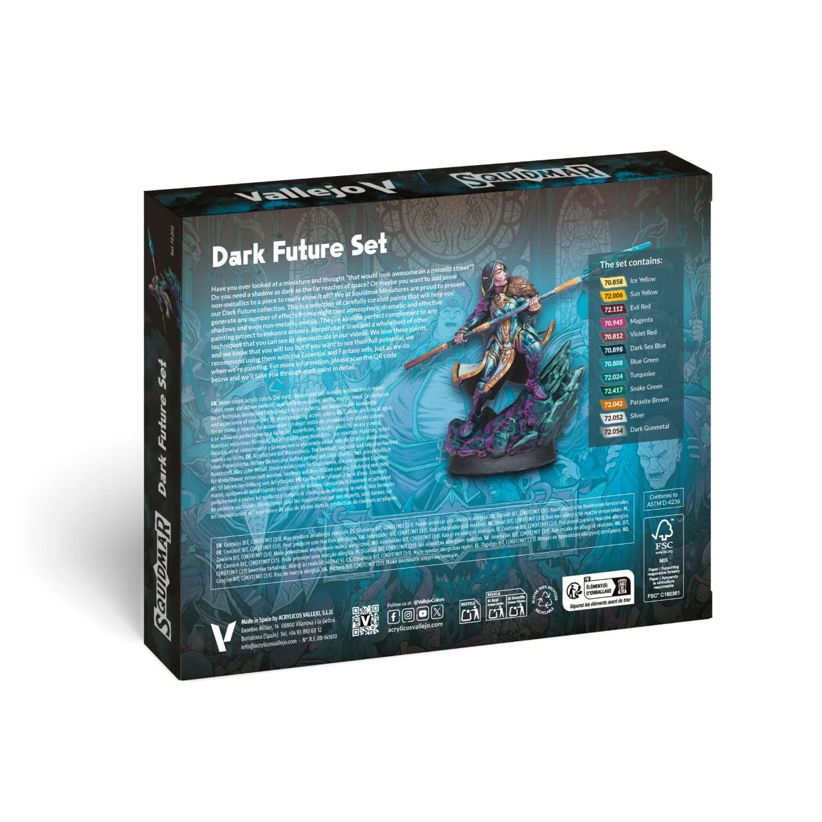 Vallejo Squidmar x Dark Future Paint Set