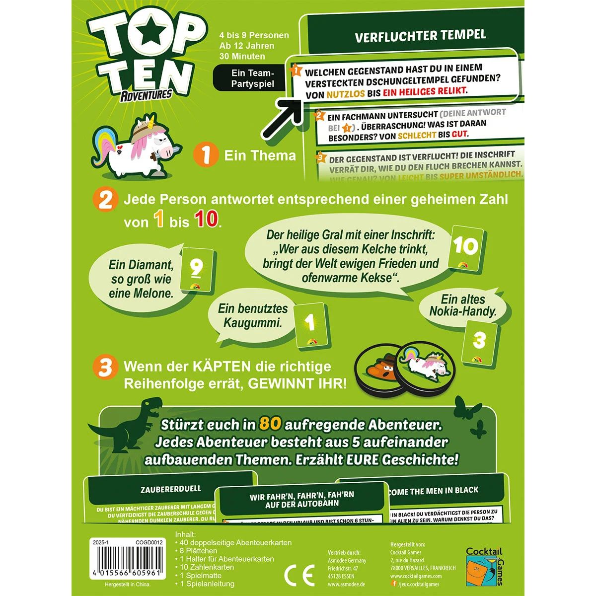 Top Ten Adventures