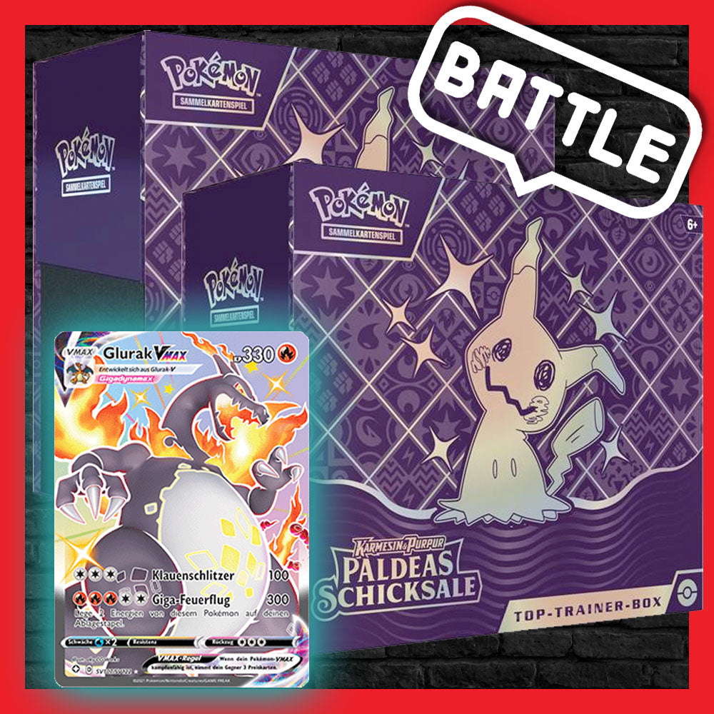 Twitch Battle - Karmesin & Purpur Paldeas Schicksale Top-Trainer Box
