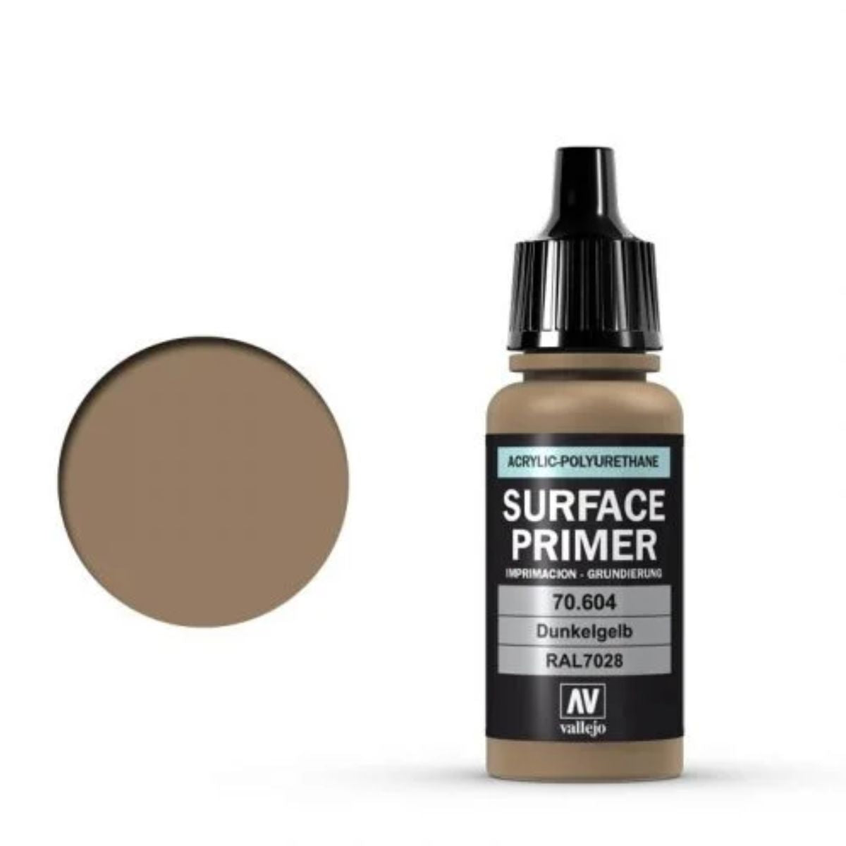 Vallejo Surface Primer German Dunkelgelb (RAL7028) 17 ml