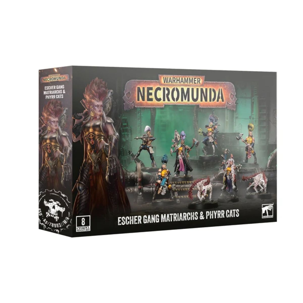 Warhammer Necromunda Escher Gang Matriarchs & Phyrr Cats