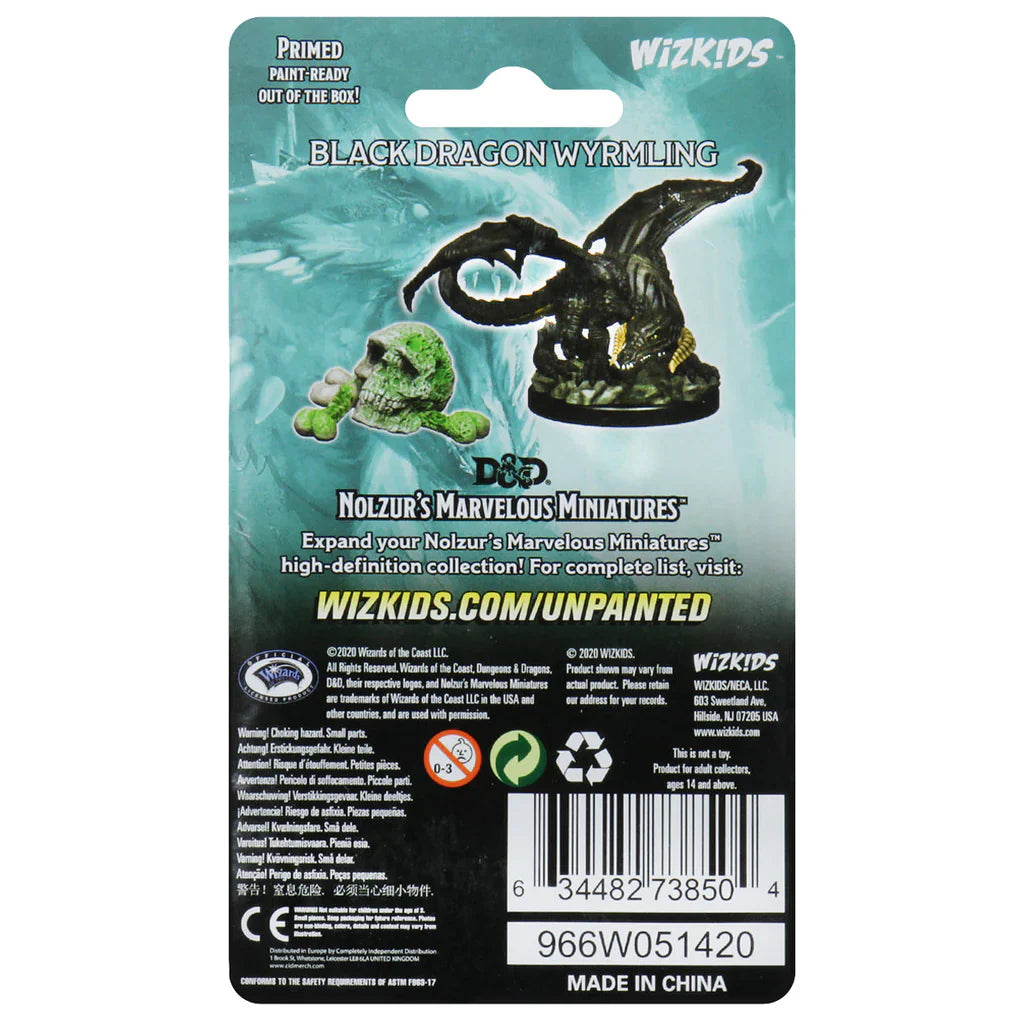 D&D Nolzur's Marvelous Miniatures - Black Dragon Wyrmling