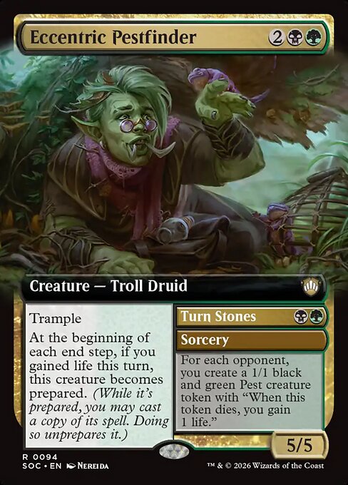 Eccentric Pestfinder // Turn Stones - Back Face