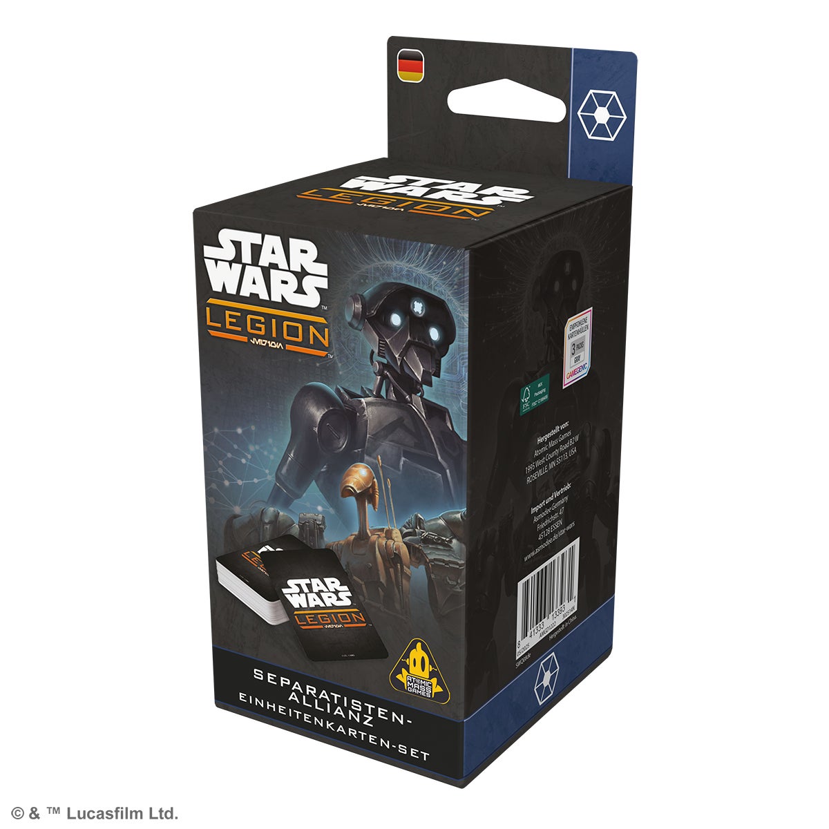 Star Wars: Legion – Separatisten-Allianz Einheitenkarten-Set