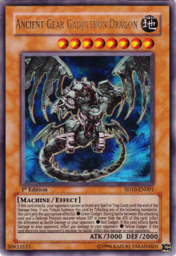 Antiker Antriebsgadjiltrondrache (V.1) SD10-001 Ultra Rare Good Deutsch 1. Auflage