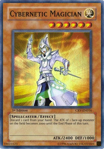Kybernetischer Magier (V.1) CRV-016 Super Rare Excellent Deutsch 1. Auflage