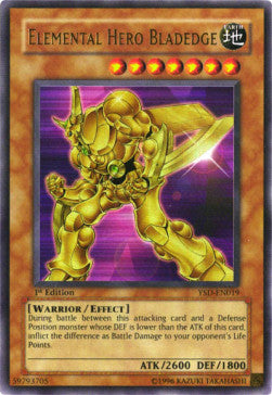 Elementar-HELD Bladedge YSD-019 Ultra Rare Poor Deutsch 1. Auflage