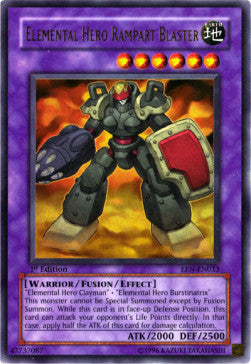 Elementar-HELD Rampart Blaster (V.1) EEN-033 Ultra Rare Played Deutsch 1. Auflage