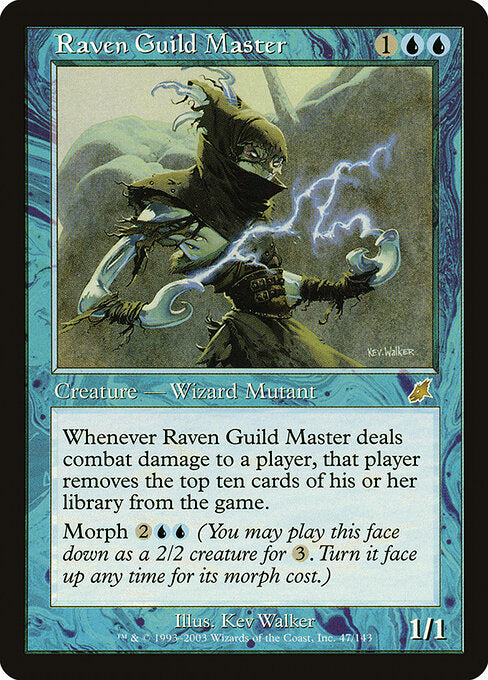 Raven Guild Master SCG-47 Rare Light Played Englisch Foil