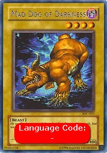 Mad Dog of Darkness IOC-057 Rare Good Englisch