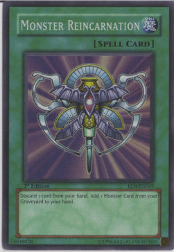 Monster-Reinkarnation (V.1) RDS-045 Super Rare Excellent Deutsch 1. Auflage