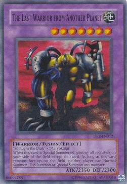 Letzter Krieger eines anderen Planeten DB2-012 Super Rare Light Played Deutsch