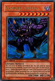 Vampir-Genesis SD2-001 Ultra Rare Light Played Deutsch 1. Auflage
