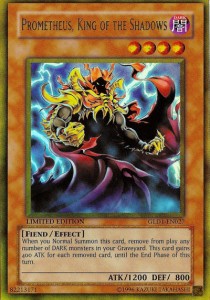 Prometheus, King of the Shadows GLD1-027 Gold Rare Excellent Englisch