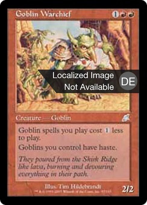Goblin-Kriegshäuptling SCG-97 Uncommon Light Played Deutsch