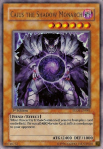 Caius der Schattenmonarch SDDE-001 Ultra Rare Good Deutsch 1. Auflage
