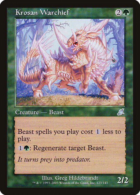 Krosan Warchief SCG-123 Uncommon Good Englisch