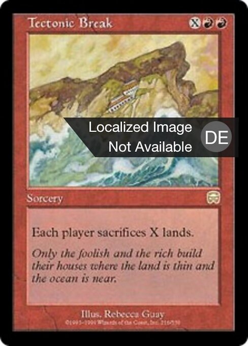 Tektonischer Riß MMQ-216 Rare Poor Deutsch Foil