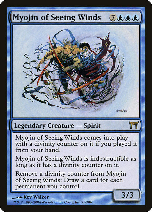 Myojin of Seeing Winds CHK-75 Rare Light Played Englisch
