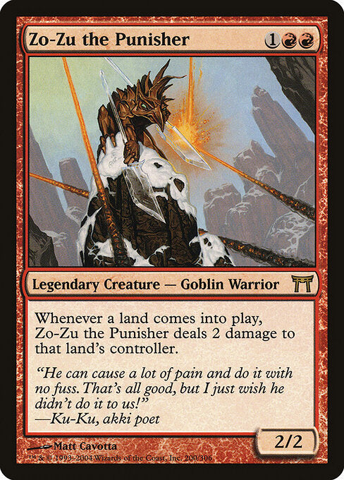 Zo-Zu the Punisher CHK-200 Rare Excellent Englisch