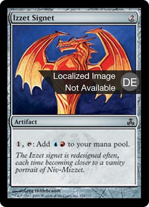 Izzet-Petschaft GPT-152 Common Excellent Deutsch