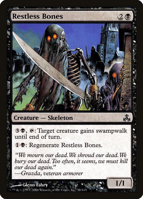 Restless Bones GPT-58 Common Excellent Englisch Foil