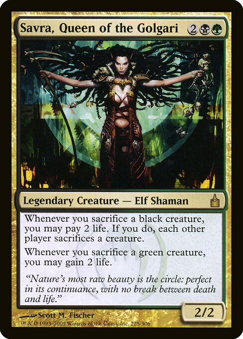Savra, Queen of the Golgari RAV-225 Rare Good Englisch
