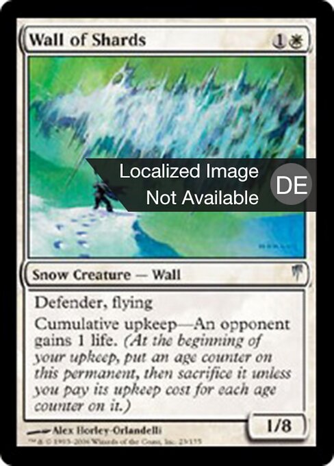 Scherbenmauer CSP-23 Uncommon Light Played Deutsch