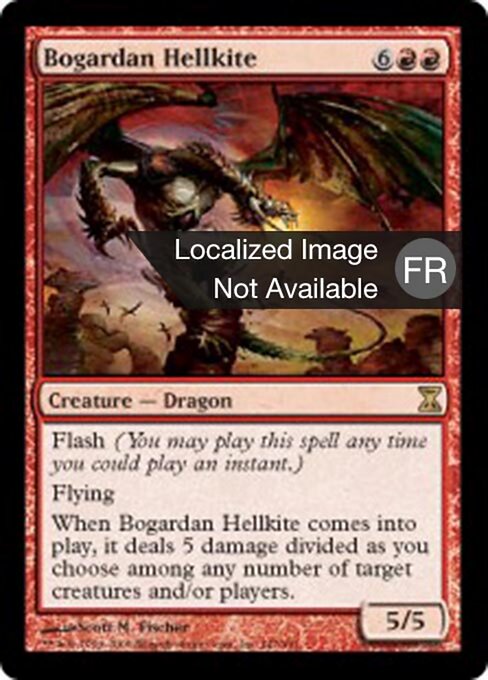 Bogardan Hellkite TSP-147 Rare Light Played Französisch Foil