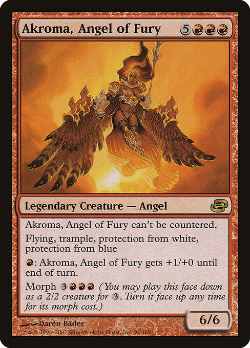Akroma, Angel of Fury PLC-94 Rare Excellent Englisch