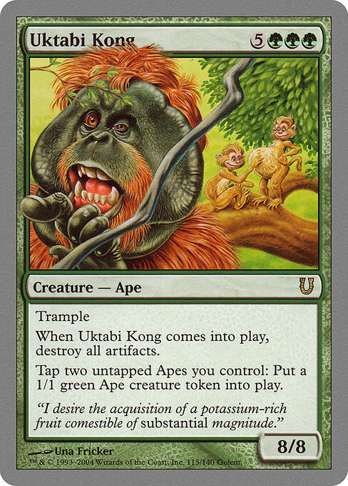 Uktabi Kong UNH-115 Rare Excellent Englisch