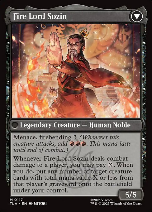 The Rise of Sozin // Fire Lord Sozin - Back Face