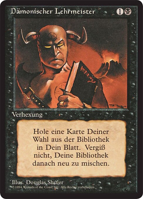 Dämonischer Tutor DTL-13 Uncommon Light Played Deutsch